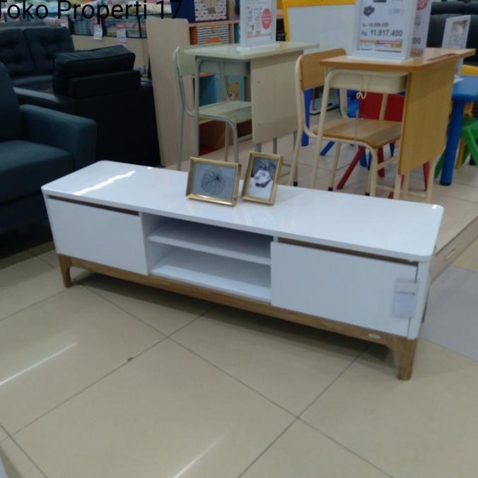 Meja Tv Informa Huston Stand Tv White Putih Rak Tv Meja Ruang Tv Laurusmart