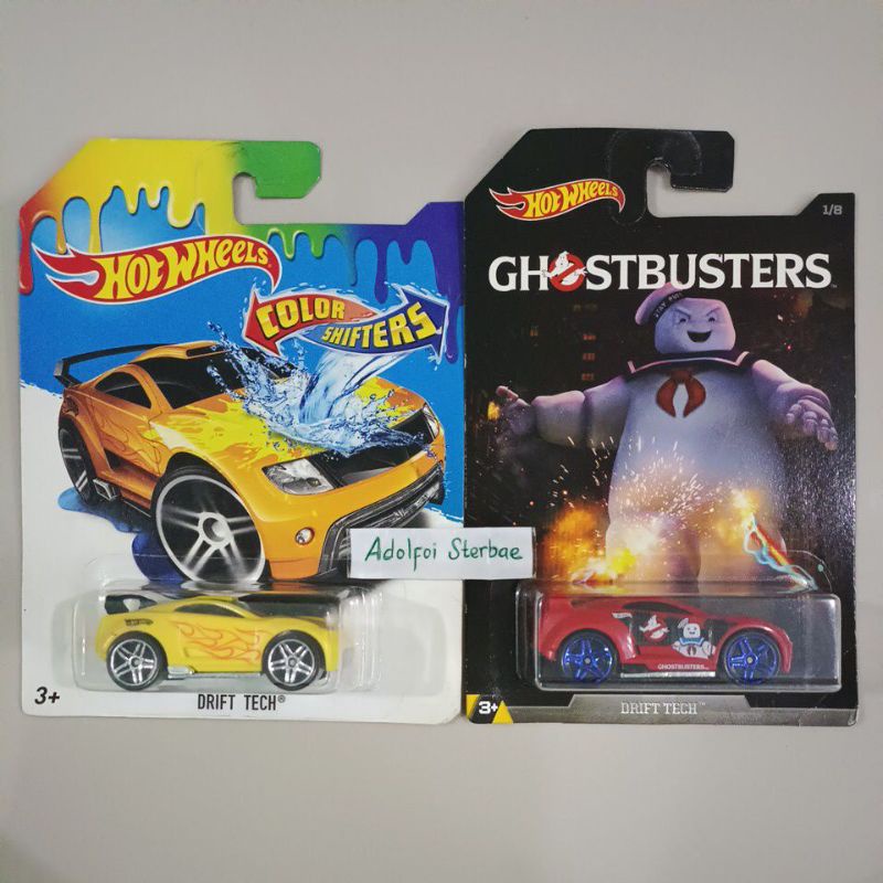 hotwheels hot wheels drift tech edisi color shifters Ghostbusters