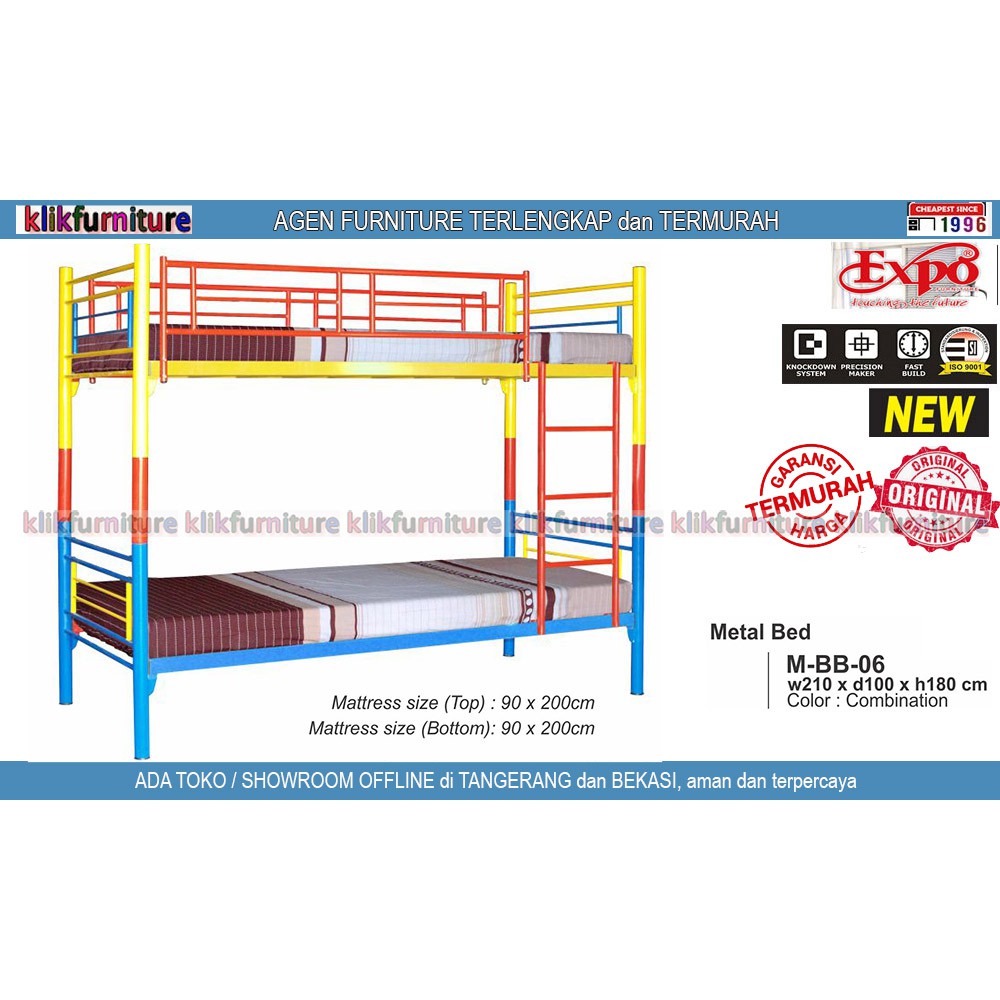 [promo] MBB 06 EXPO Ranjang Susun Ranjang Tingkat Besi Bunkbed