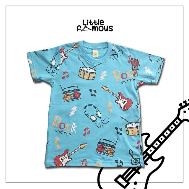 KAOS ANAK FULL PRINT ALAT MUSIK