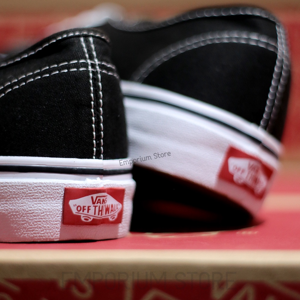 Vans Authentic Classic Black White / Sepatu Vans Authentic Hitam Putih