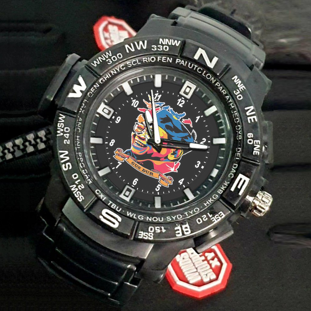 (EXCLUSIVE) Jam Tangan KH. ABDURRAHMAN WAHID / GUSDURIAN Sport Bagus