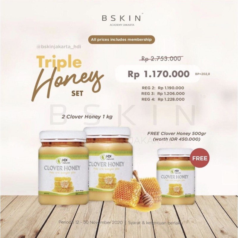 Triple Honey Set