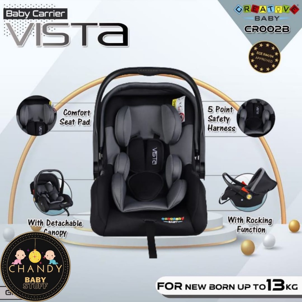 DUDUKAN MOBIL BAYI CAR SEAT PLIKO VISTA CREATIVE BABY CARRIER CR002B