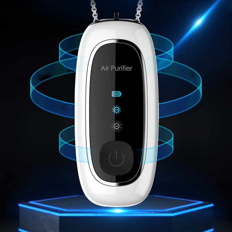 Upgraded Wearable Air Purifier Necklace Mini Personal Portable Air Freshener Ionizer