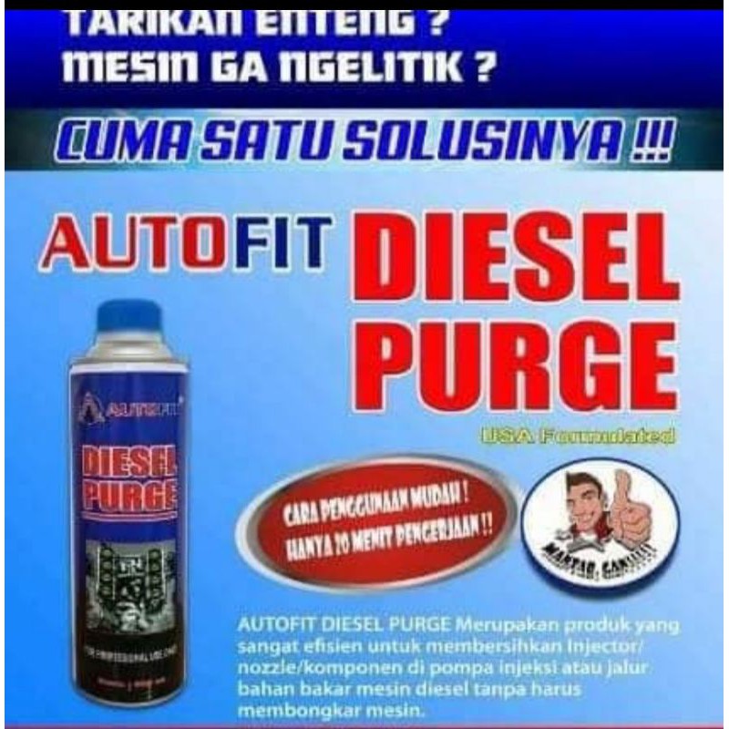 AUTOFIT DIESEL PURGE12 kaleng plus Alat Purging diesel