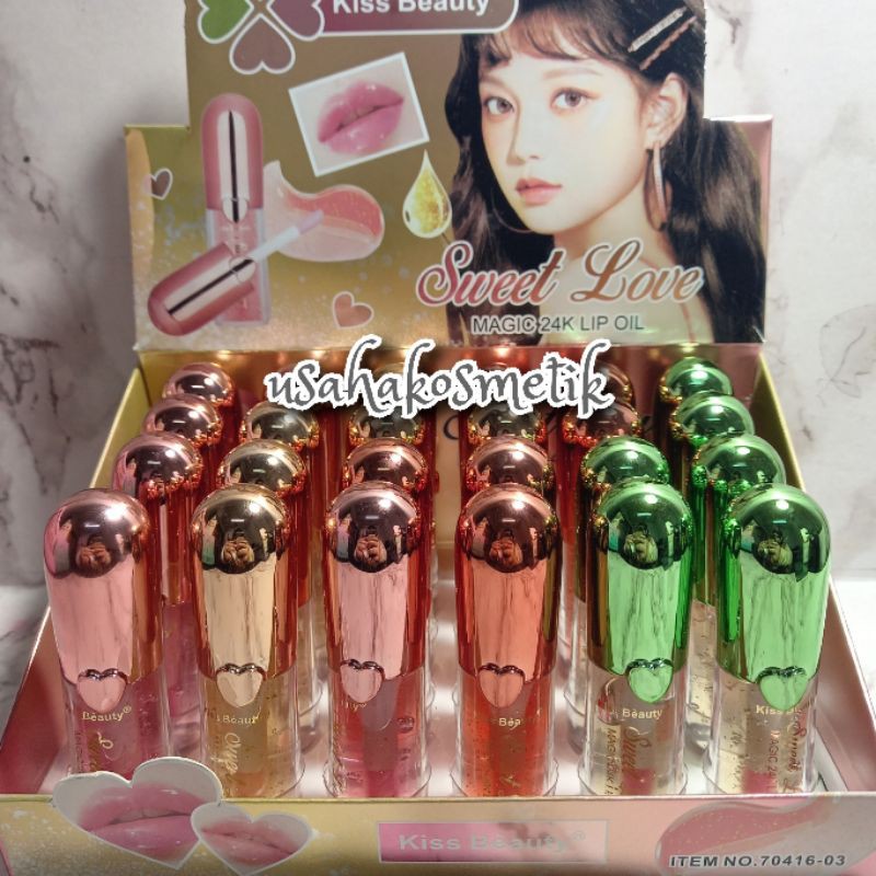 ECER LIP OIL MAGIC VITAMIN PINK BIBIR  24K SWEET LOVE/LIP OIL BIBIR CRISTAL NO.70416-03 | 70152-03