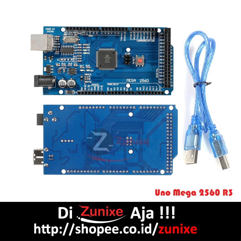 MEGA 2560 R3 CH340 COMPATIBLE BOARD PLUS CABLE