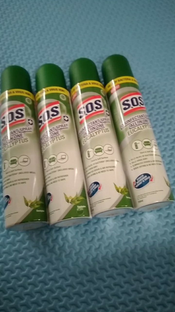Sos Disinfectant Spray All In One Eucalyptus 250ml
