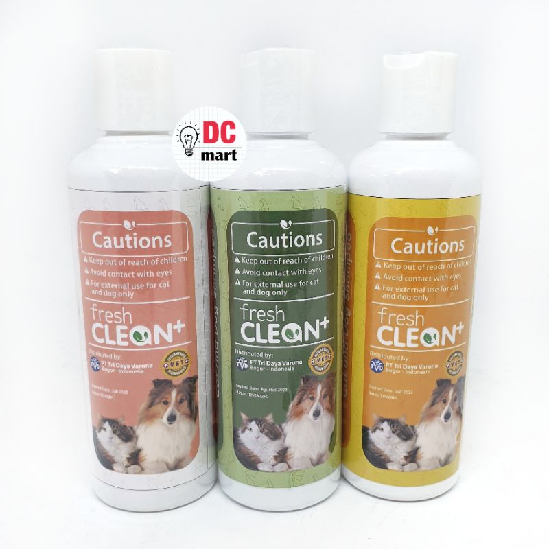 Shampoo Fresh CLEAN+ 230mL / Shampo Hewan Kucing Anjing