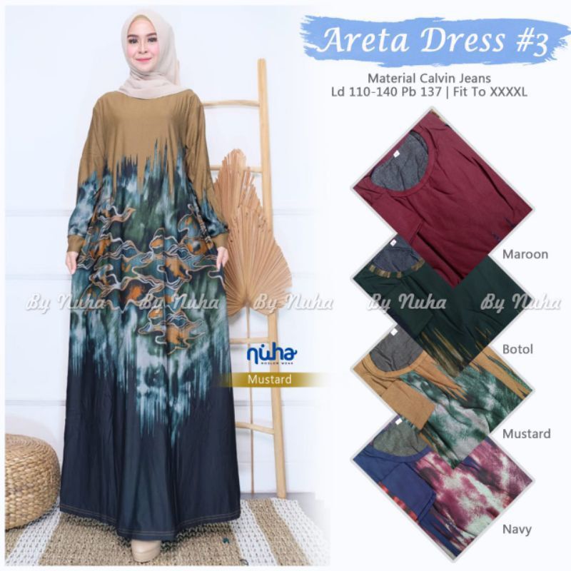 MOKILA Jumbo Maxy - Gamis Calvin Jeans Terbaru LD100-110 / R.21 - 023-5720 / R.24 - 022-6139