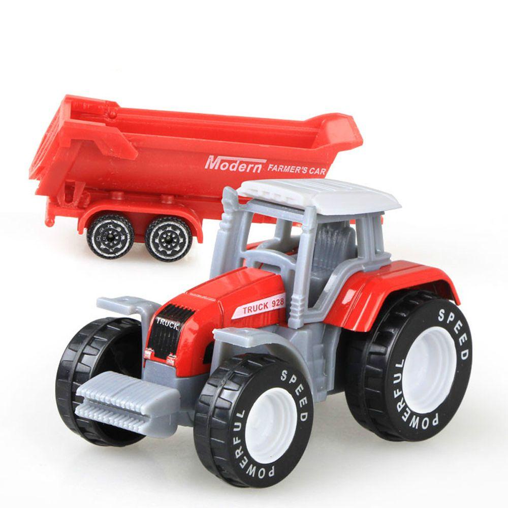 Mainan Anak Laki-Laki Model Mobil Teknik QUINTON 1pc Dump Truck Mainan Edukasi Model Bulldozer Alloy Kendaraan Petani