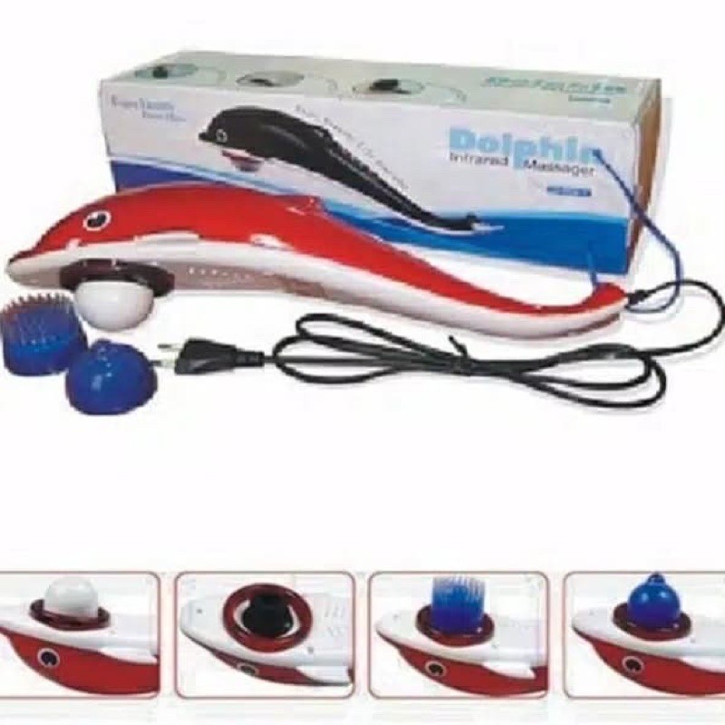 Dolphin 606 Alat Pijat Infrared Merah Massager Terapi  Dolphin Lumba