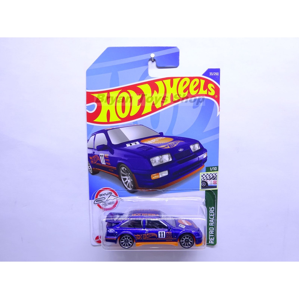 Hot Wheels 87 Ford Sierra Cosworth Biru