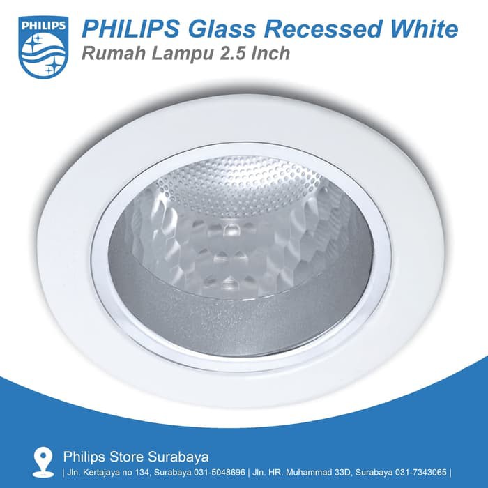 PHILIPS DOWNLIGHT 66661 Recessed White Nickel Rumah  