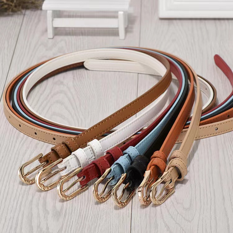 Ring Belt Ikat Pinggang Casual Wanita Polos Thin Tipis Fashion - Sabuk Kulit Casual Wanita /Wanita Sabuk