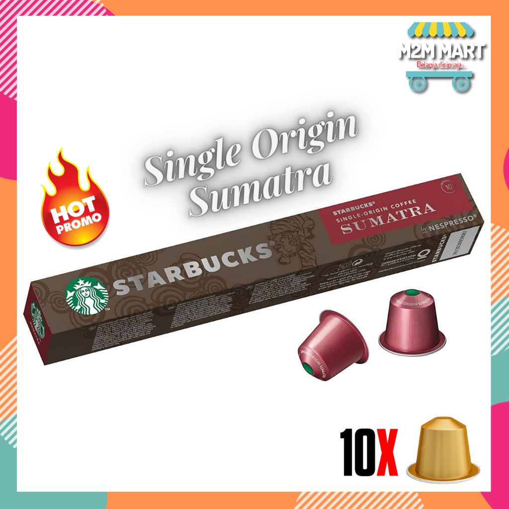 Jual Kopi Nespresso Starbucks Single Origin Sumatra Capsules | Shopee ...