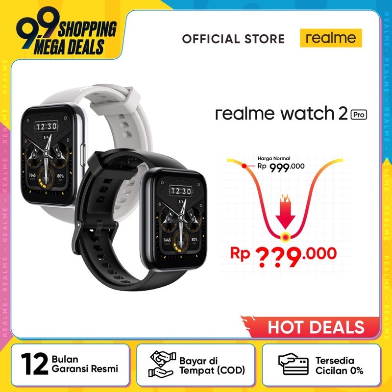 Realme Watch 2 Pro [1.75&quot; Large Display, GPS, 90 Sport Modes]