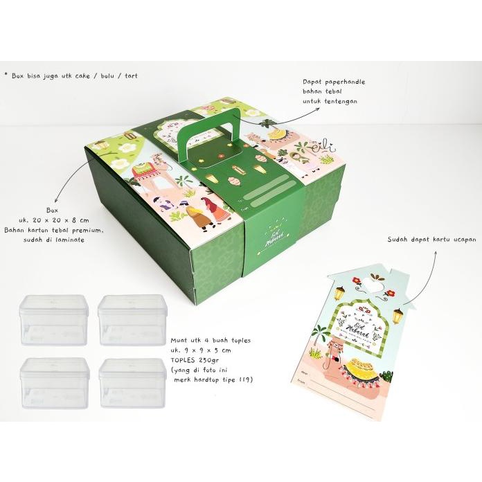 

( Naisha20 ) Box Kotak Kue Hadiah Hantaran Idul Fitri Lebaran Iamcili Terlaris!!!R33E