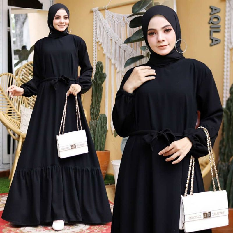 MUZA ABAYA SAUDI AQILA KLOK MAYUNG (BUSUI)