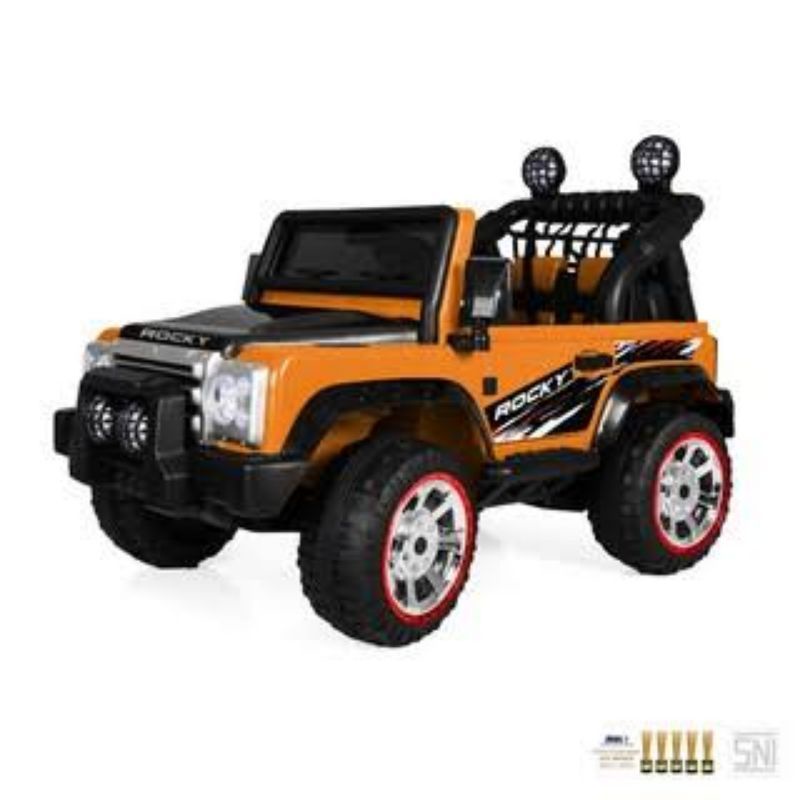 MOBIL  AKI ROCKY  AKI 12VOLT ~MAINAN MOBIL AKI ANAK