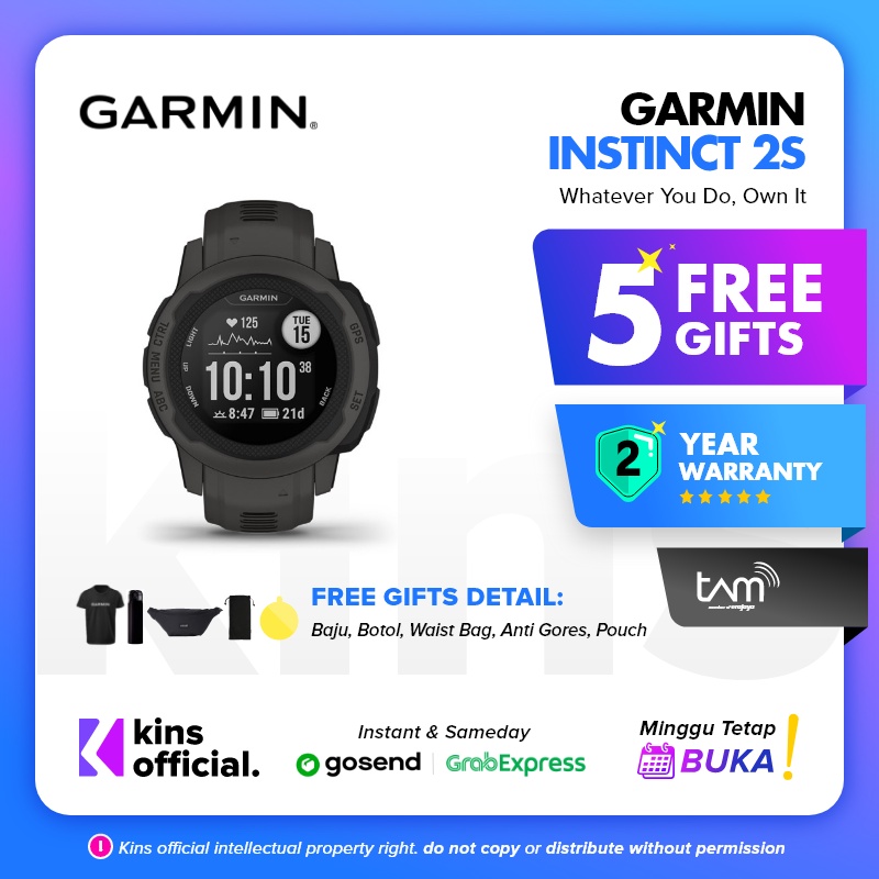 Garmin Instinct 2S Surf / Camo Edition - Garansi Resmi TAM 2 Tahun