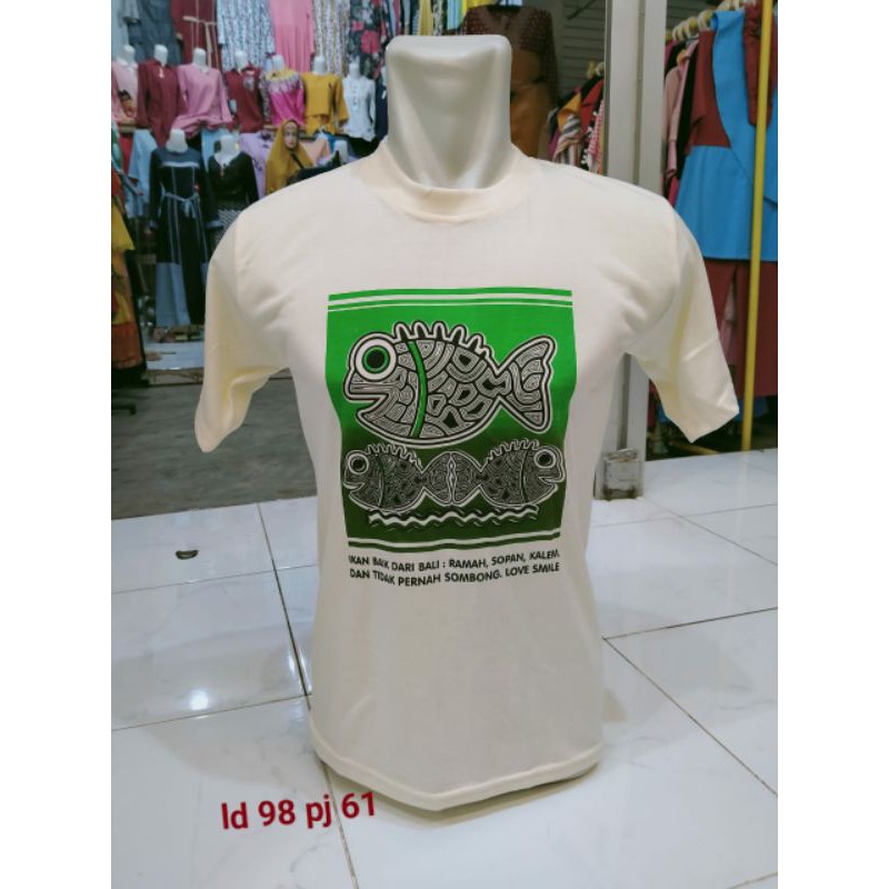 Kaos santai bali dewasa kaos pantai lengan pendek