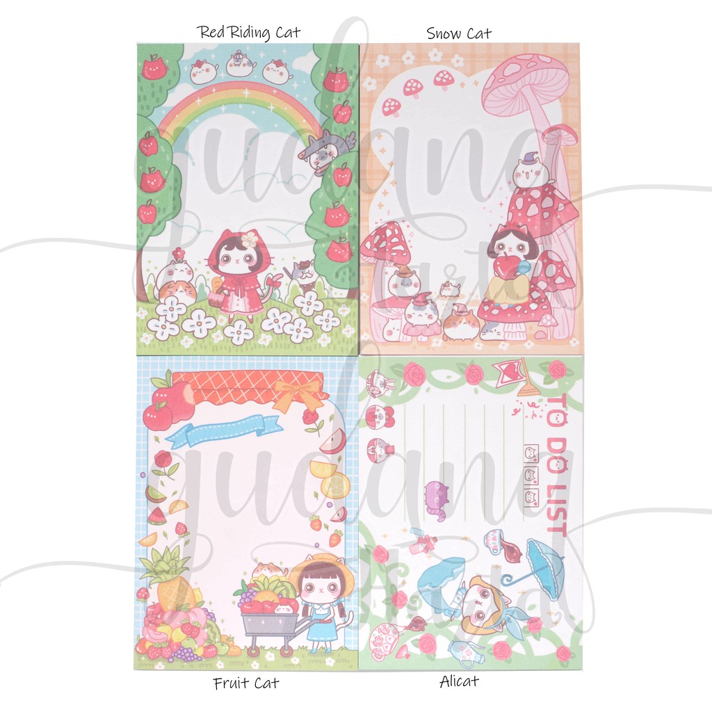 

Memo Kucing Alice Snow White Lucu Notes Unik Note Memopad GC 301043