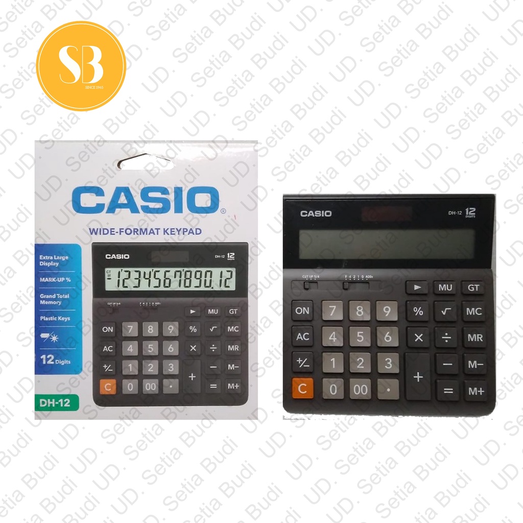 Kalkulator Dekstop Casio DH-12 Asli dan Bergaransi DH12