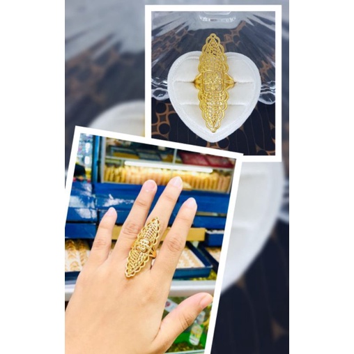 Cincin replika emas Dubai,silver dan gold unik,mewah,cantik ,anti karat