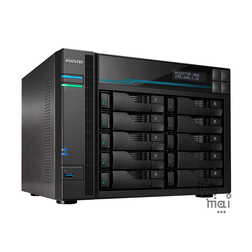 ASUSTOR AS6510T RAM 10-Bay NAS EXC DISK Intel ATOM Quad-Core