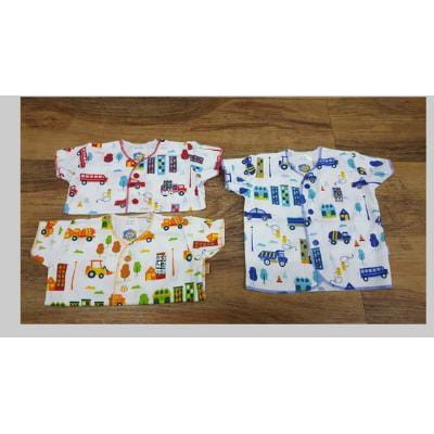 nova baju buntung, pendek, panjang nb kancing depan motif 3pc