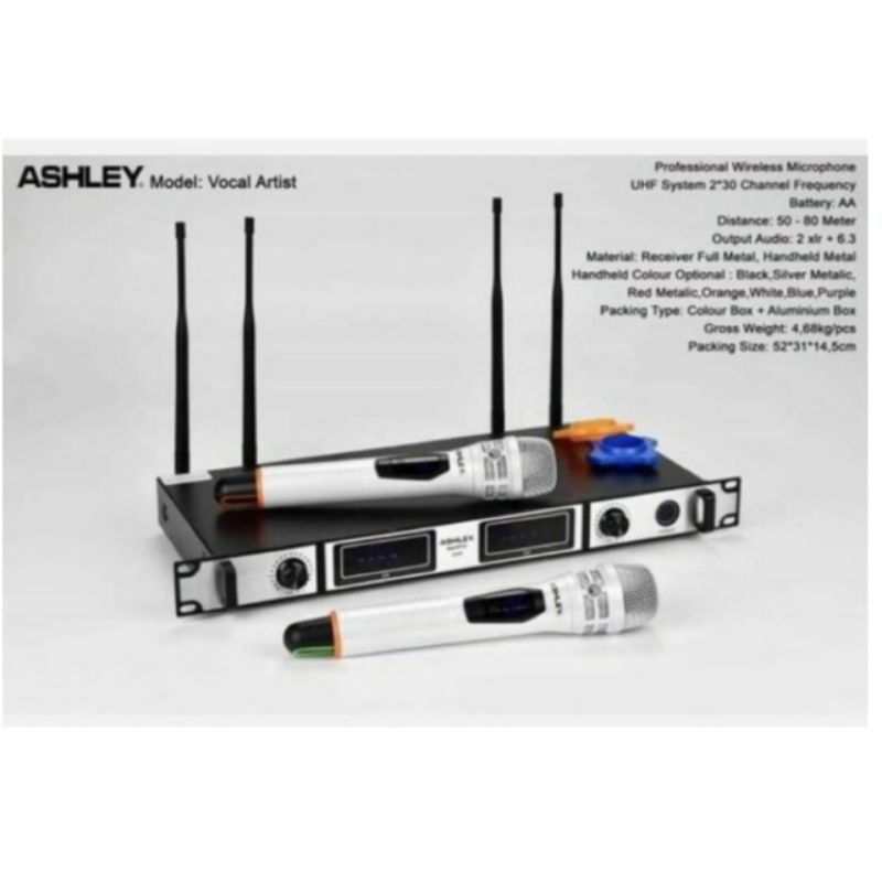 MIC WIRELESS ASHLEY VOCAL ARTIS ORIGINAL MIC WIRELESS ASHLEY VOCAL ARTIS