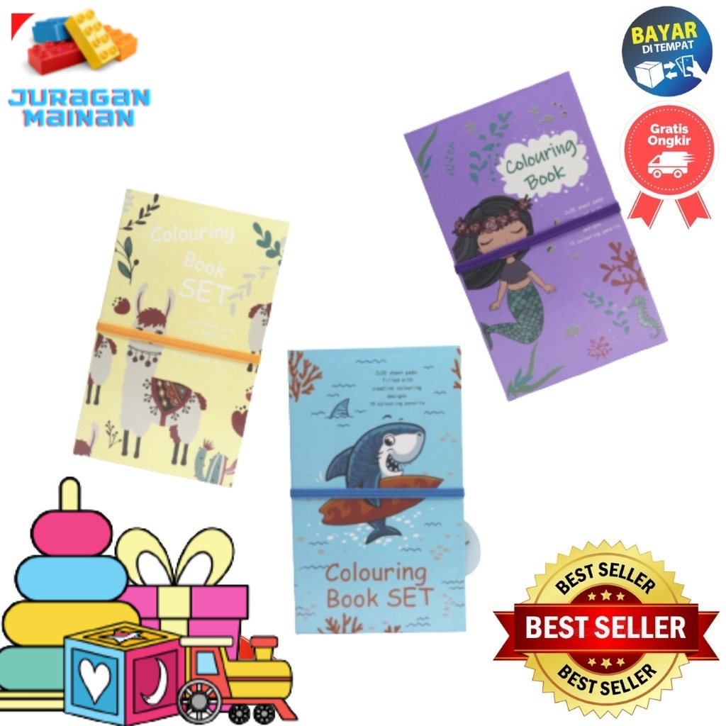 

Buku gambar set / Drawing book / Motif Cartoon K9001