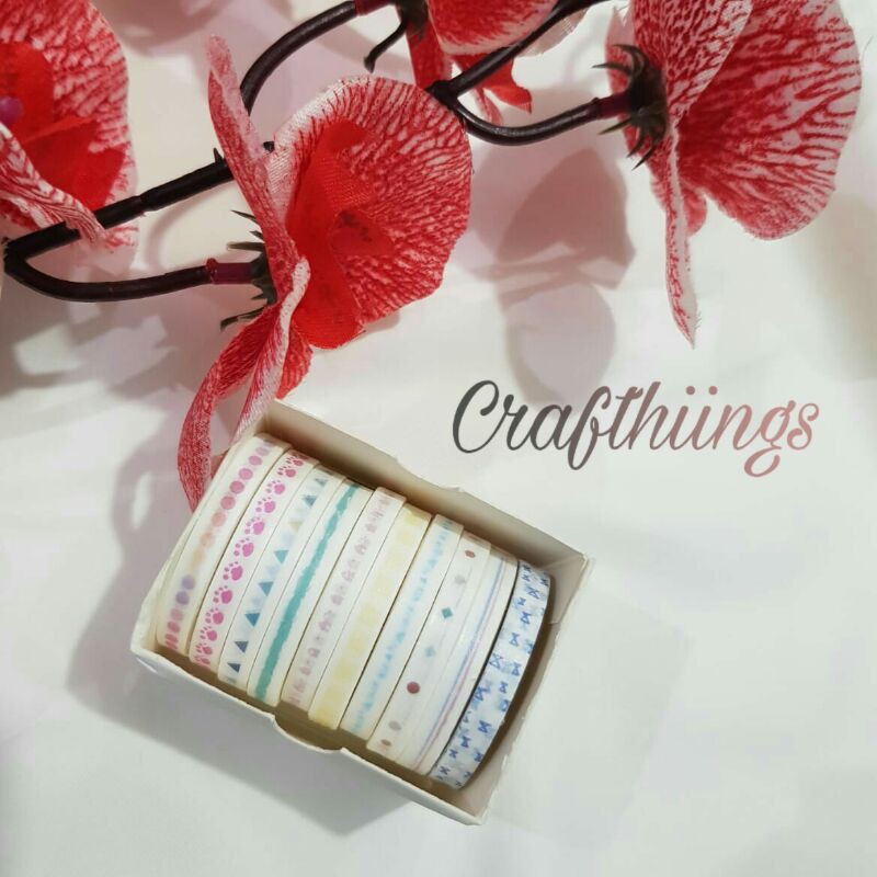 

Mini colorful washi tape sample by Crafthiings
