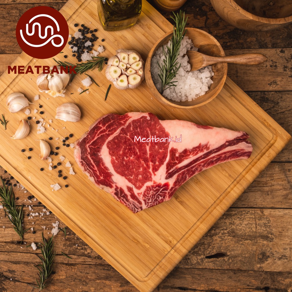 Jual Meatbank Op Ribs Angus Daging Sapi Premium Aus Beef Rib Eye Bone In Wagyu Steak Shopee