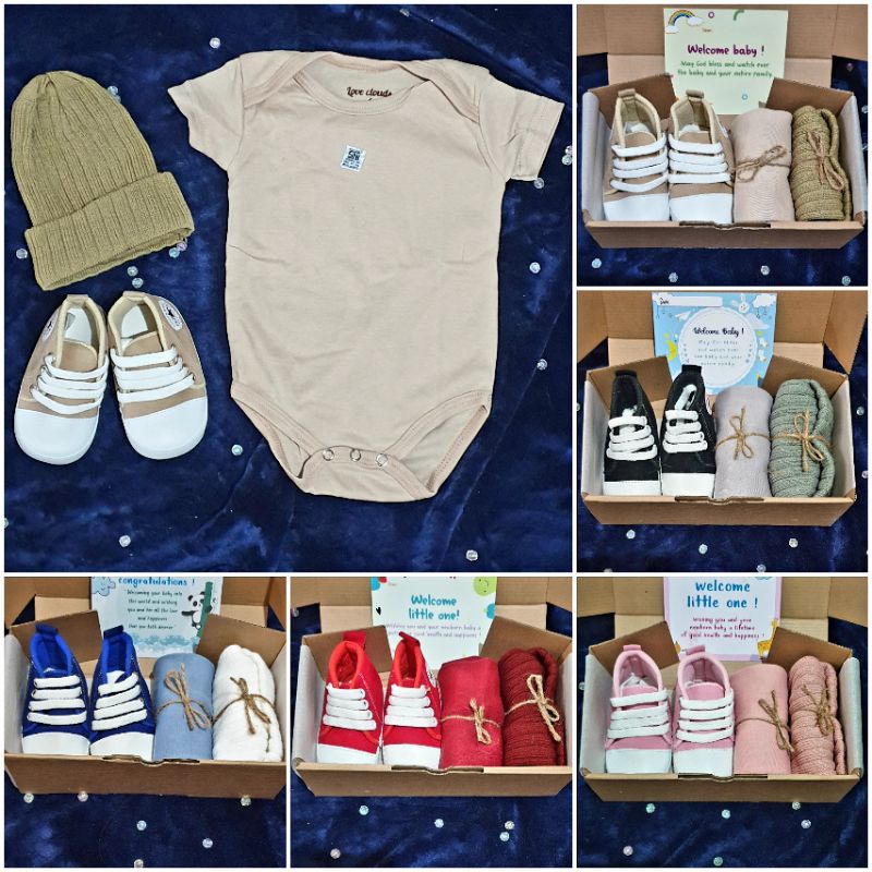 [Mini Hampers] Hampers Bayi Newborn | Kado Bayi | Baju Bayi | Hampers Baby Boy | Hamper Baby Girl | Kado lahiran