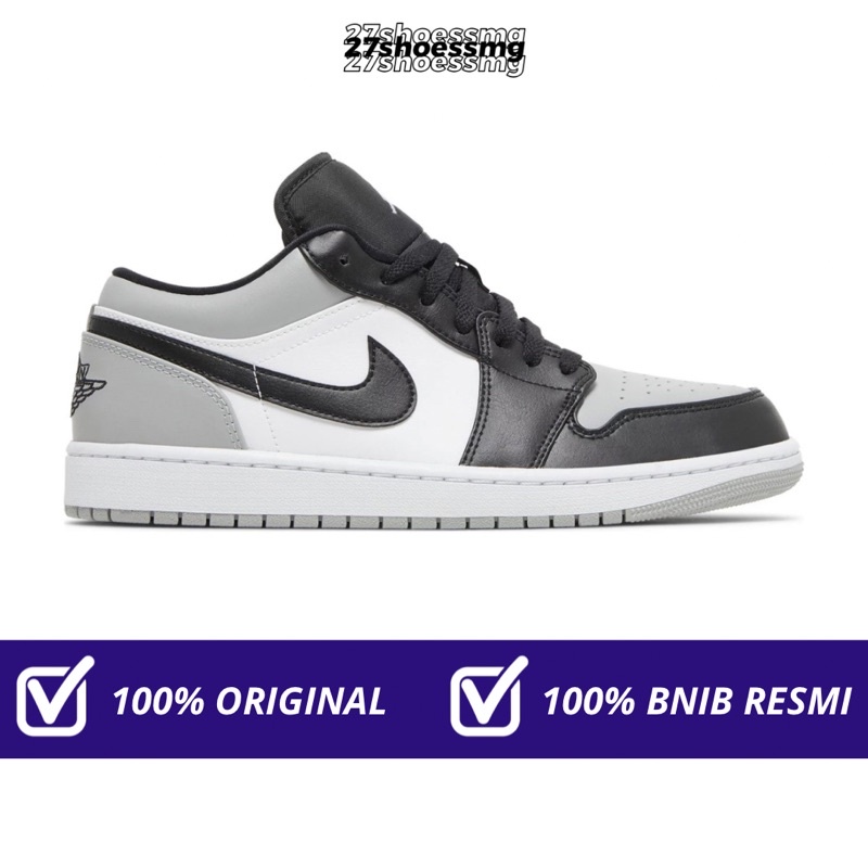 Nike Air Jordan 1 Low Shadow Toe 100% Original Resmi Nike