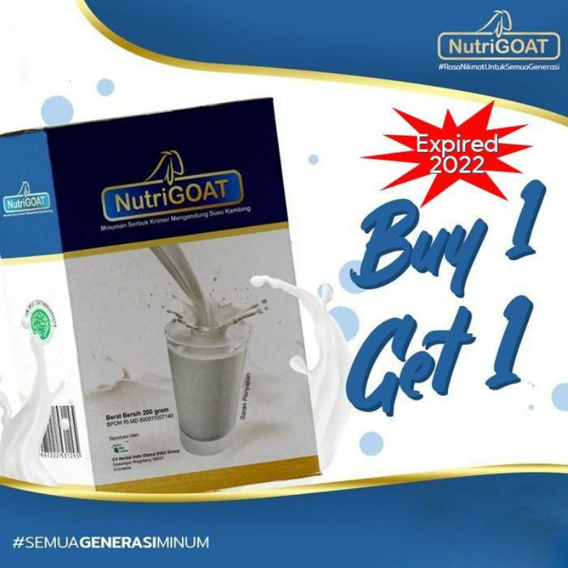 

NutriGoat Susu Kambing Etawa ( beli 1 gratis 1 )