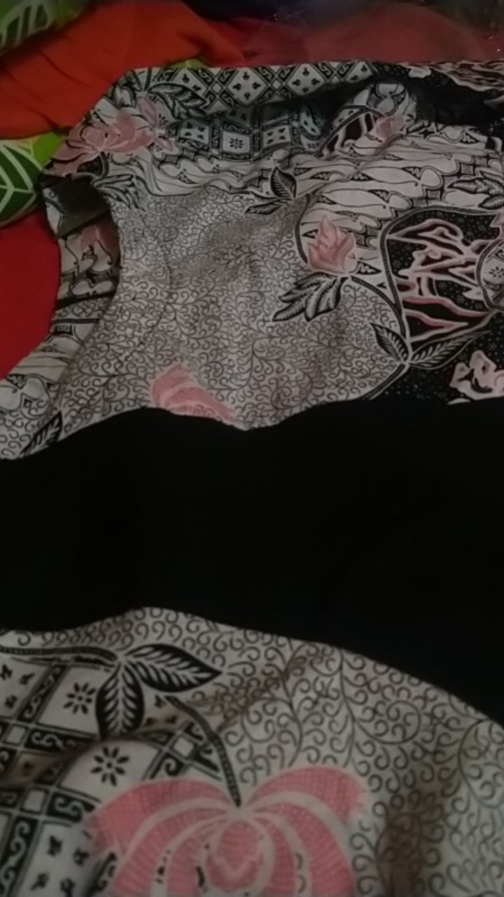 Tey-17 Batik Wanita Asj Sa Hrb026 Kenongo Kemeja Tosca Pendek