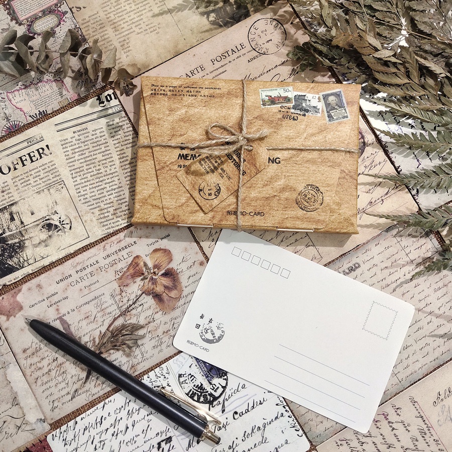 

Vintage Paper Journal Scrapbook Aesthetic Journaling Kit Paper Decor Post Letter