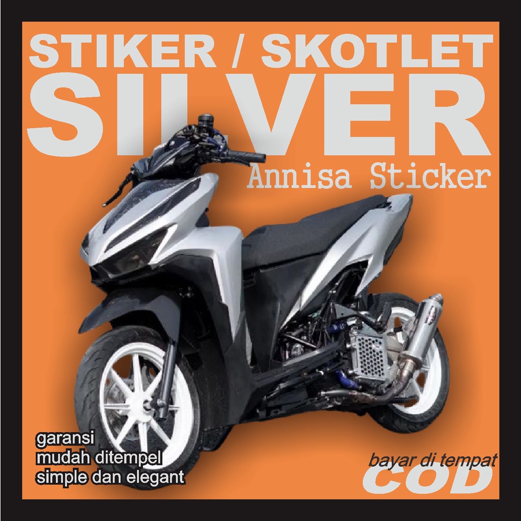 Stiker Skotlet Silver Doff Lebar 45 cm
