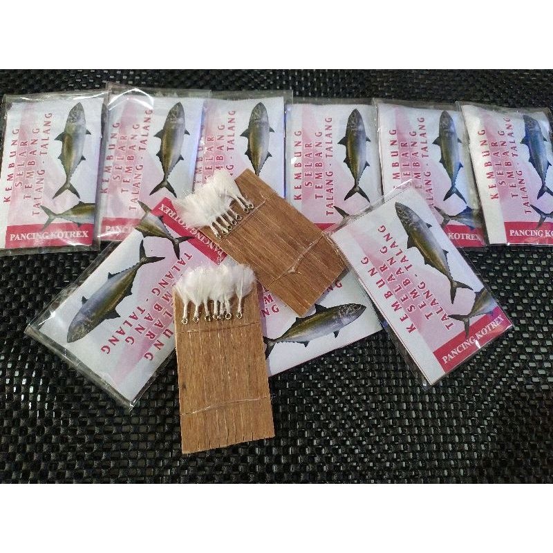 Bulu Kotrek umpan ikan Kembung, Selar, Como