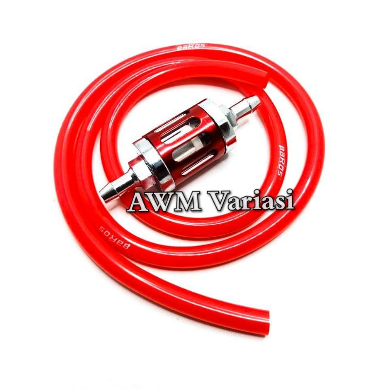 PAKET Selang Bensin Baros + Filter Saringan Bensin Untuk Semua Jenis Motor - Ada 4 warna pilihan