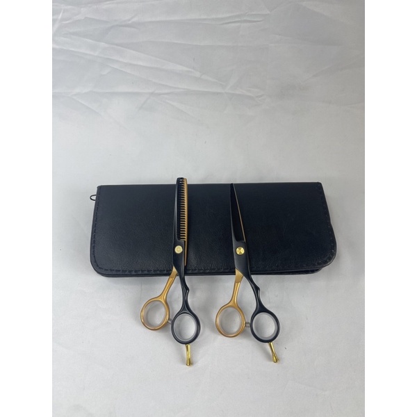 [OBRAL RIJEK] Gunting Rambut Professional Barber Hairdressing Scissors 5.5 Inch 2 PCS - 440C