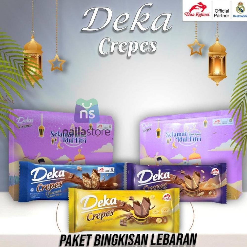 

DEKA WAFER CREPES EDISI BINGKISAN LEBARAN PARCEL LEBARAN IDUL FITRI CEMILAN LEBARAN KELUARGA