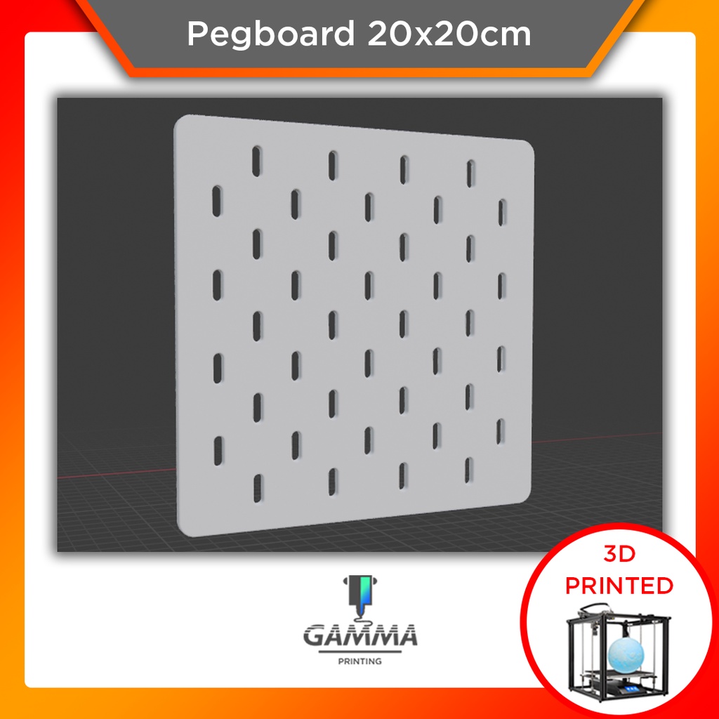 Papan Berlubang Pegboard SKDIS 20x20cm