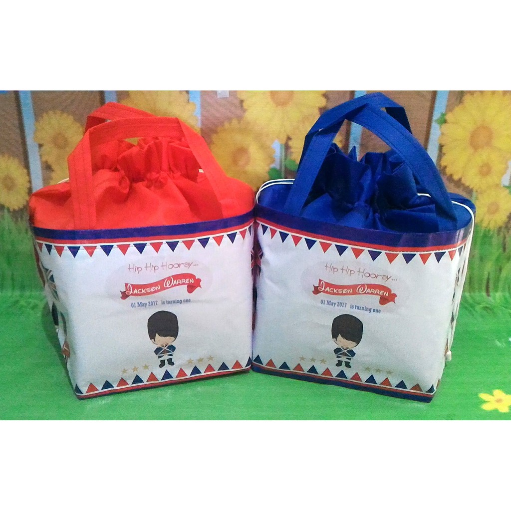 Goodie bag Souvenir Tas ulang tahun anak model serut MURAH bahan TEBAL / tas Tasyakuran Aqiqah-5