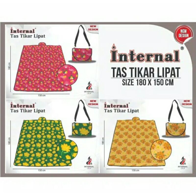 (150×180)TIKAR LIPAT INTERNAL/KARPET WATERPROOP/KARPET TRAVELLING/TIKAR PIKNIK