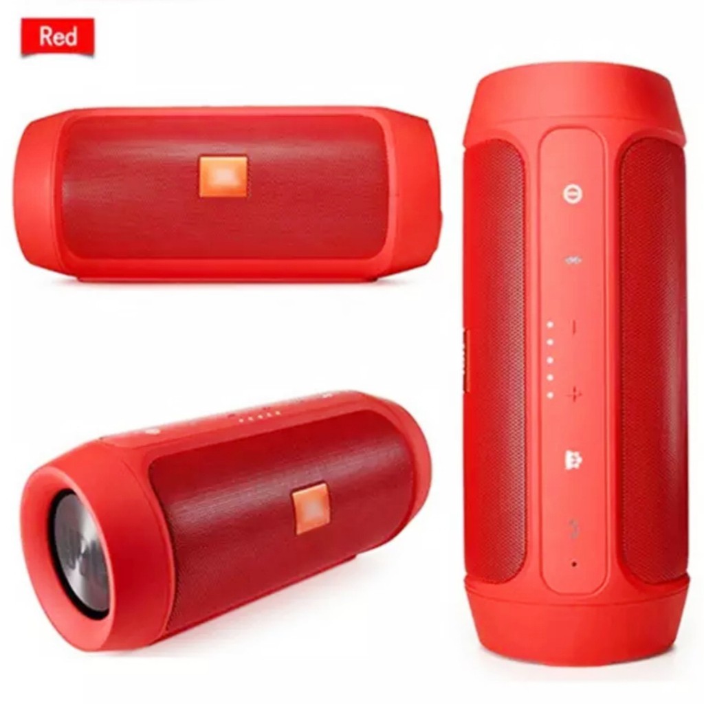Speaker Bluetooth Murah!!!  Setara JBL Charge 2 Original + USB FLashdisk Original+ Up to 1000 lagu-Merah